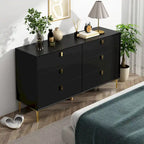 6 Drawers Storage Dresser Mid Century Chest of Drawer Sideboard