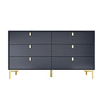 6 Drawers Storage Dresser Mid Century Chest of Drawer Sideboard