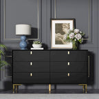 6 Drawers Storage Dresser Mid Century Chest of Drawer Sideboard