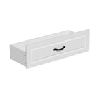 78.7 Modular White Curio Bookcase Cabinet w/Glass Doors Buffet Display