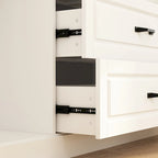 78.7 Modular White Curio Bookcase Cabinet w/Glass Doors Buffet Display