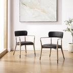 Art Leon Mid-century Solid Wood Accent Dining Chair (Set of 2)