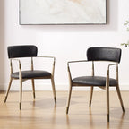 Art Leon Mid-century Solid Wood Accent Dining Chair (Set of 2)