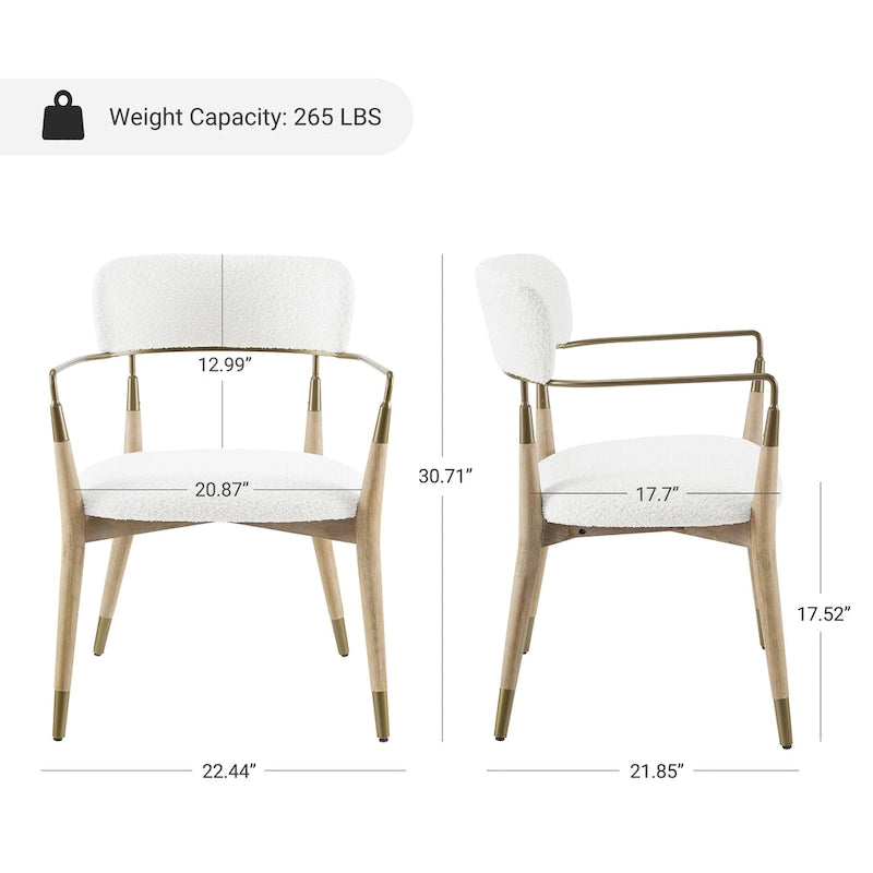 Art Leon Mid-century Solid Wood Accent Dining Chair (Set of 2)