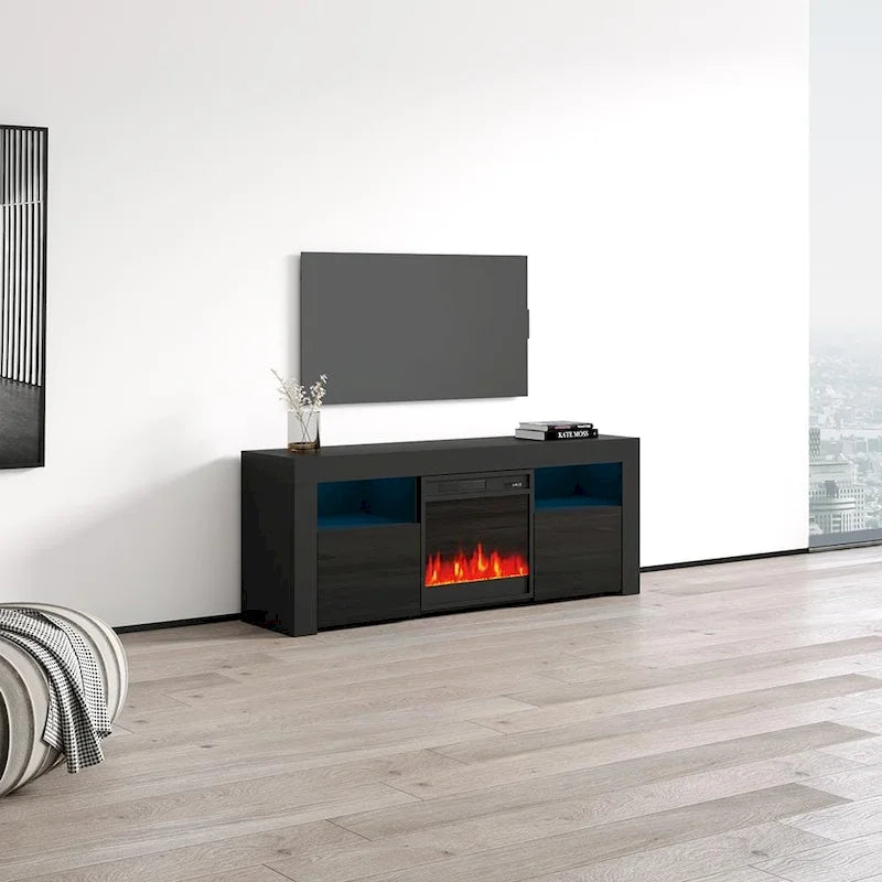 Copper Grove Qorasuv 58-inch Electric Fireplace TV Console
