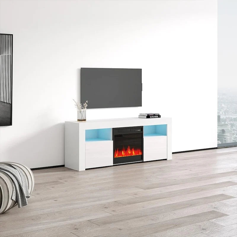 Copper Grove Qorasuv 58-inch Electric Fireplace TV Console