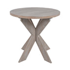 COZAYH Set of 2 Rustic Farmhouse end Table with Storage Shelf, French Country Accent Side Table , Vintage Grey Finish
