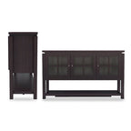 DH BASIC Modern Farmhouse 59 Windowpane Cabinet Buffet by Denhour