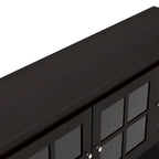 DH BASIC Modern Farmhouse 59 Windowpane Cabinet Buffet by Denhour