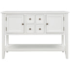 Cambridge Series Buffet Sideboard Console Table with Bottom Shelf - N/A