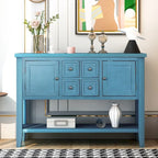 Cambridge Series Buffet Sideboard Console Table with Bottom Shelf - N/A