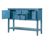 Cambridge Series Buffet Sideboard Console Table with Bottom Shelf - N/A