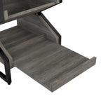DH BASIC Industrial 17-inch Metal 1-Open Shelf End Table by Denhour