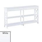 Convenience Concepts Oxford 2 Drawer 60 inch Console Table with Shelves