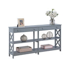 Convenience Concepts Oxford 2 Drawer 60 inch Console Table with Shelves