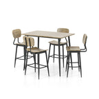 Cairo Industrial Metal 5-Piece Counter Height Dining Table Set by Furniture of America