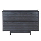 Q-Max 47W Sideboard Storage Cabinet, Dining Server Cupboard Buffet Table with Two Storage Cabinets
