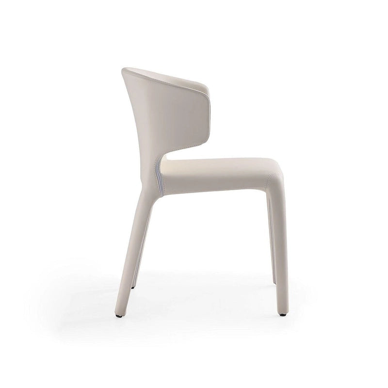 Conrad Cream Faux Leather Dining Chair (Set of 2)