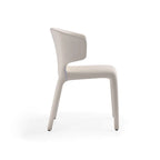 Conrad Cream Faux Leather Dining Chair (Set of 2)
