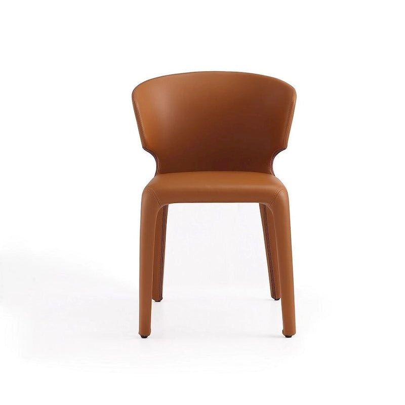 Conrad Cream Faux Leather Dining Chair (Set of 2)