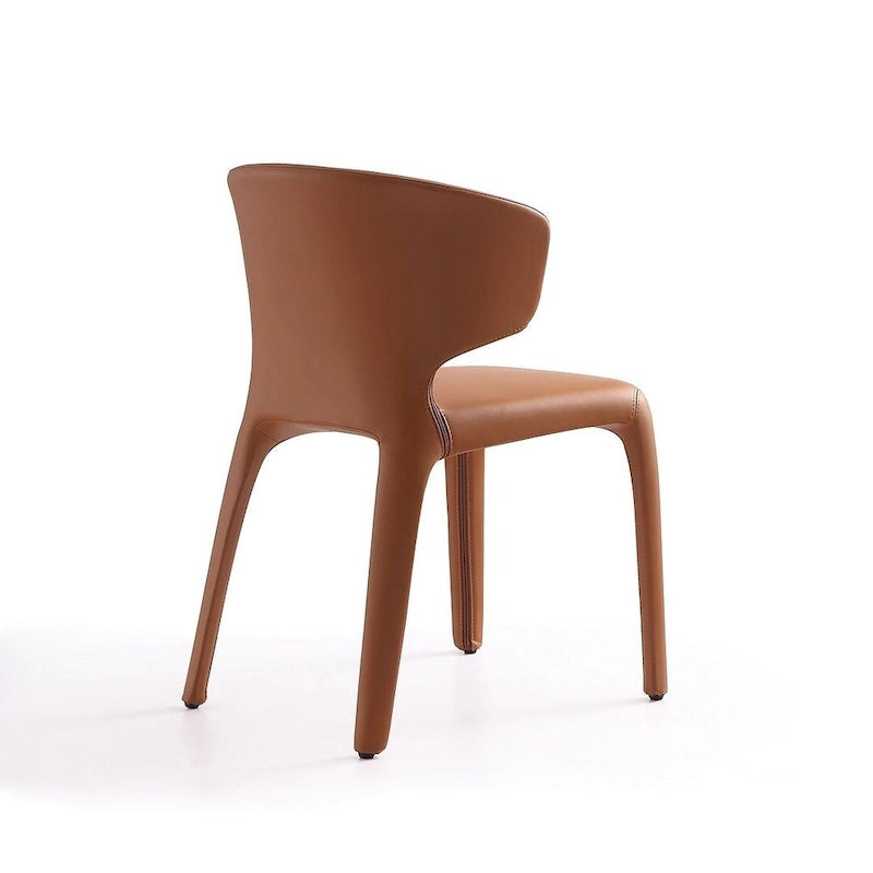 Conrad Cream Faux Leather Dining Chair (Set of 2)
