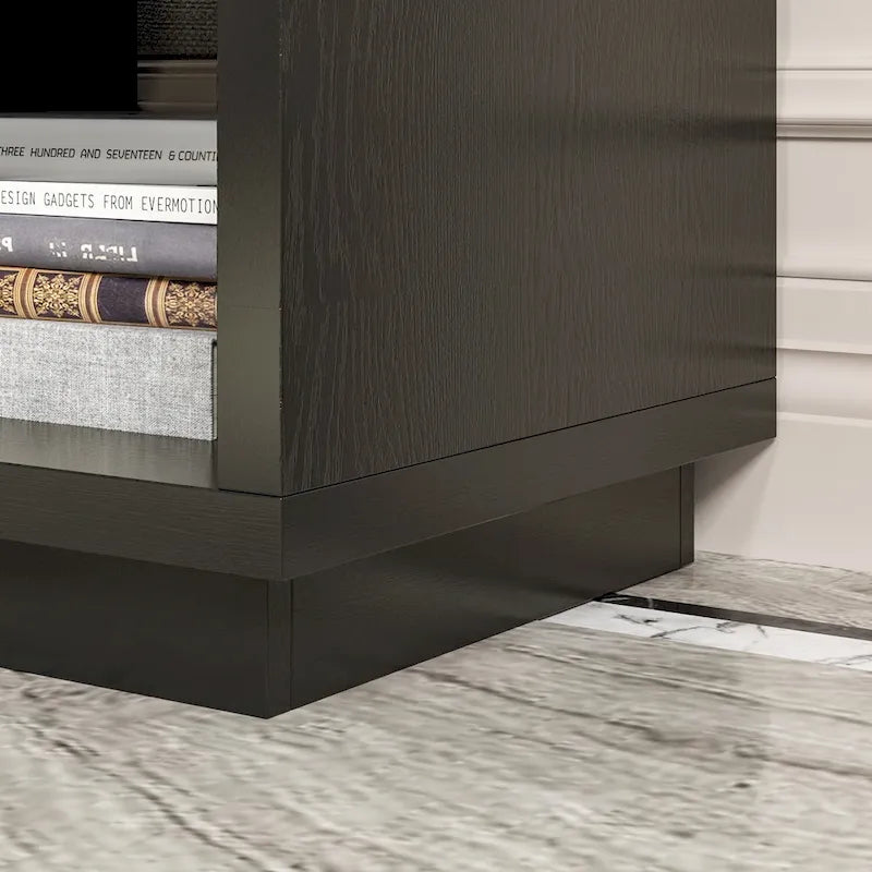 Extendable TV Stand Storage Media Console Modern Entertainment Center