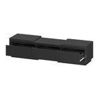Extendable TV Stand Storage Media Console Modern Entertainment Center