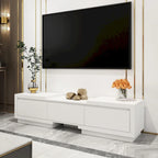 Extendable TV Stand Storage Media Console Modern Entertainment Center
