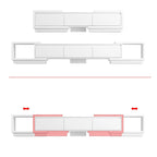 Extendable TV Stand Storage Media Console Modern Entertainment Center