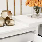 Extendable TV Stand Storage Media Console Modern Entertainment Center