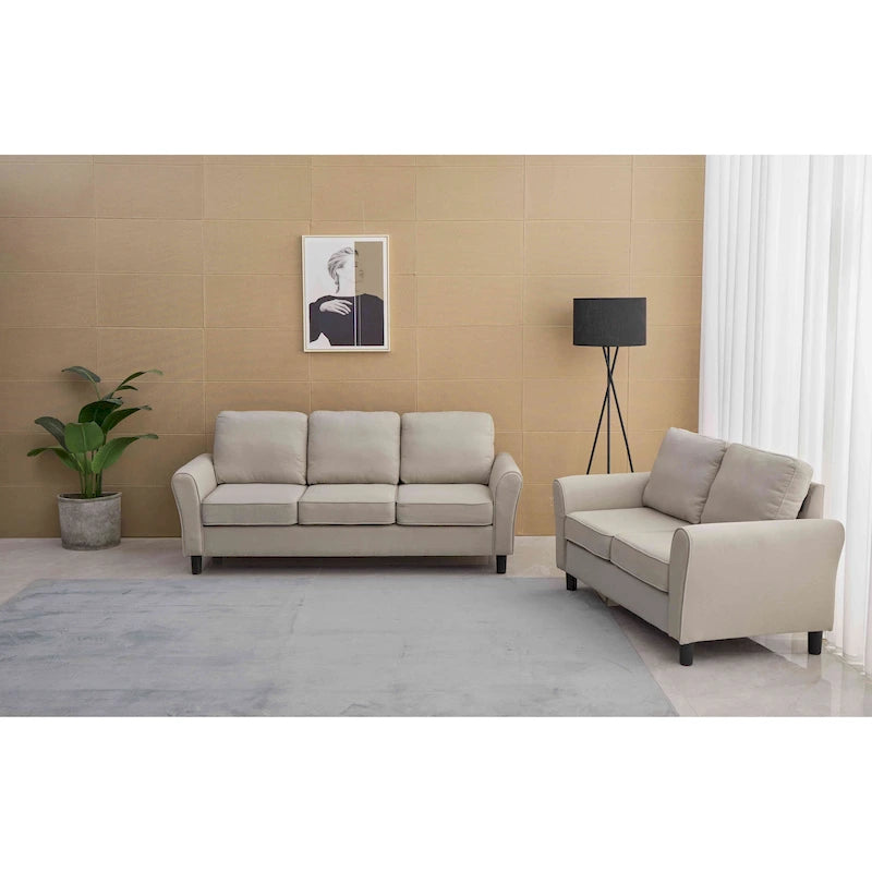 2 Piece Loveseat and Sofa Living Room Set