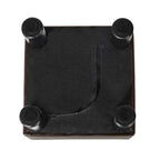 Adeco Footrest Stool Faux Leather Ottoman with Thick Upholstery