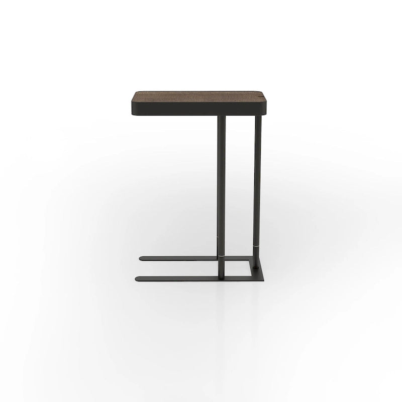 Schofield Industrial 20-inch Metal C-Shape Slide-open Top Side Table by Furniture of America