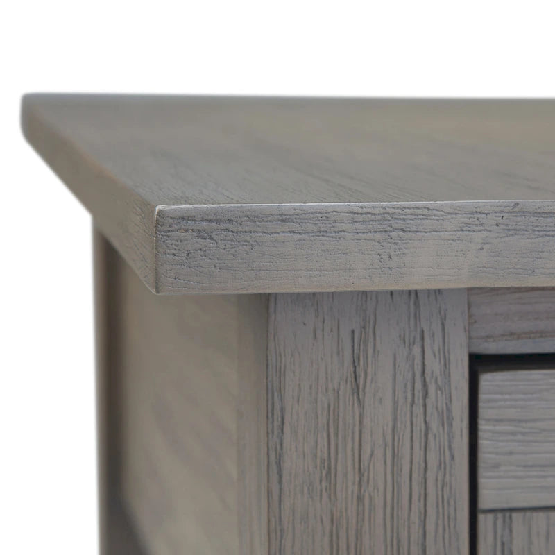 WYNDENHALL Garret SOLID ACACIA WOOD 14 inch Wide Rectangle Rustic Narrow Side Table - 14  W x 24  D x 20  H