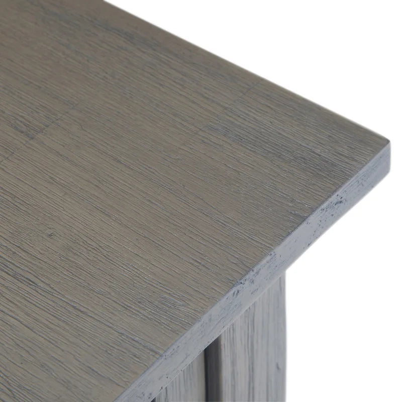 WYNDENHALL Garret SOLID ACACIA WOOD 14 inch Wide Rectangle Rustic Narrow Side Table - 14  W x 24  D x 20  H