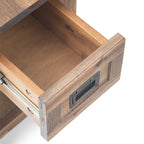 WYNDENHALL Garret SOLID ACACIA WOOD 14 inch Wide Rectangle Rustic Narrow Side Table - 14  W x 24  D x 20  H