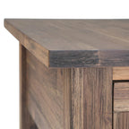 WYNDENHALL Garret SOLID ACACIA WOOD 14 inch Wide Rectangle Rustic Narrow Side Table - 14  W x 24  D x 20  H