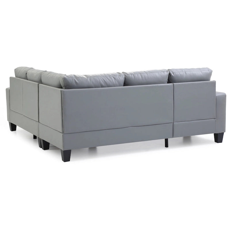 Newbury Faux Leather Sectional Sofa