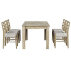 Nestfair 7-Piece Wooden Dining Table Set with 6 Chairs and 2 Drawers