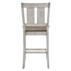 Furniture of America Theile Rustic Wood Counter Height Chairs, Set of 2