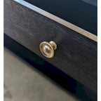 Solid Acacia Coffee Table with Drawer & Bottom Shelf