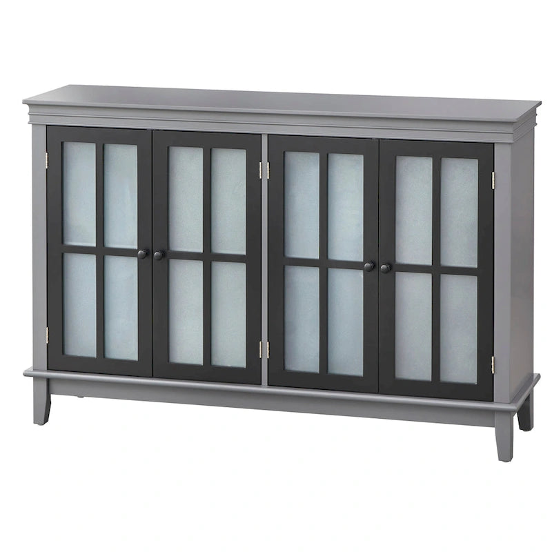 Simple Living Hampshire Frosted Glass Farmhouse Buffet/Sideboard