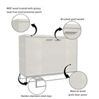 Clihome Furniture Wood 2-Door Accent Cabinet