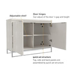Clihome Furniture Wood 2-Door Accent Cabinet