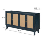 Rattan Sideboard Buffer Cabinet