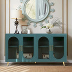 Wood Buffets Storage Cabinet with Adjustable Shelves