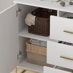 47 Buffet Credenza with Double Doors and 3 Drawers - 47.2L