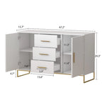 47 Buffet Credenza with Double Doors and 3 Drawers - 47.2L
