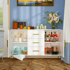 47 Buffet Credenza with Double Doors and 3 Drawers - 47.2L