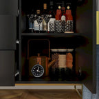 47 Buffet Credenza with Double Doors and 3 Drawers - 47.2L